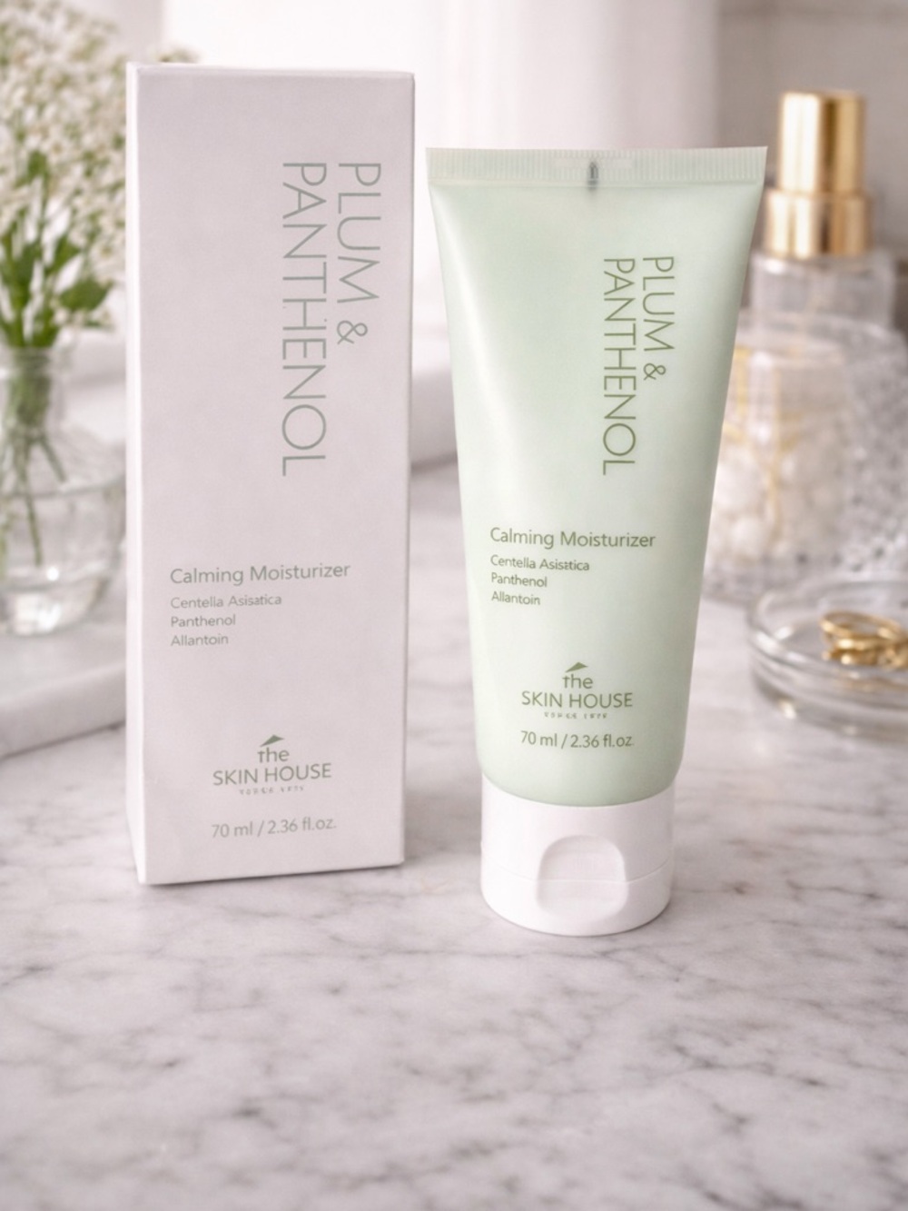 The Skin House Plum Panthenol Calming Moisturizer Centella Hydrating  Cream 70ml